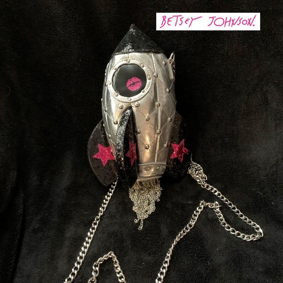 Betsey Johnson Handbags - SOLD….BETSEY JOHNSON Kitsch Gimme Some Space Rocket